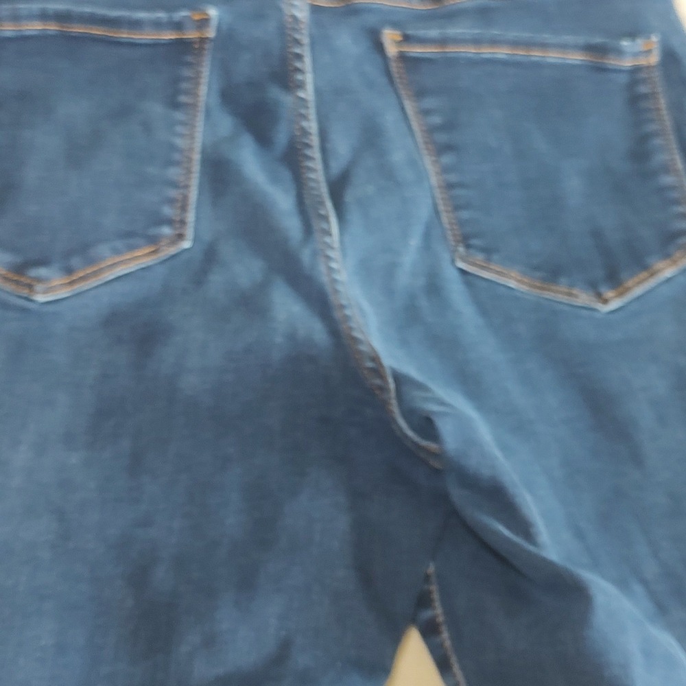 Old‎ Navy Rockstar Built-In Sculpt Pull On Skinny Jeans Dark Wash Women Size 14